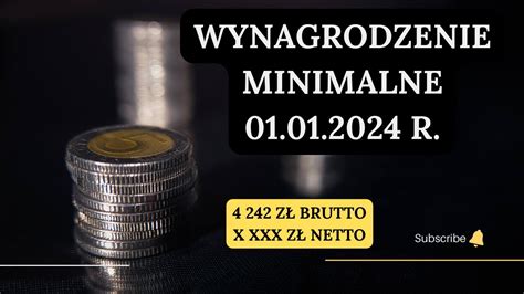 Wynagrodzenie Minimalne 2024 Kwota Netto 01 01 2024 R YouTube