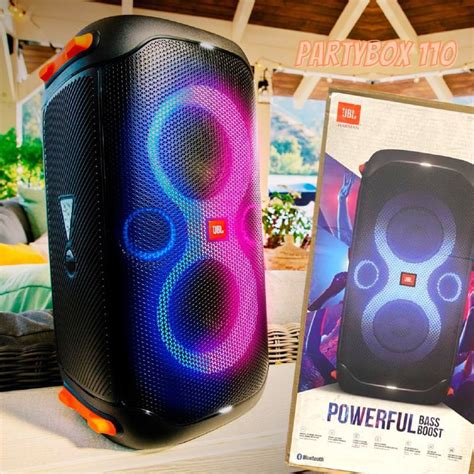 Caixa De Som Portátil Bluetooth Partybox 110 Jbl Bivolt Cor Preto 110V