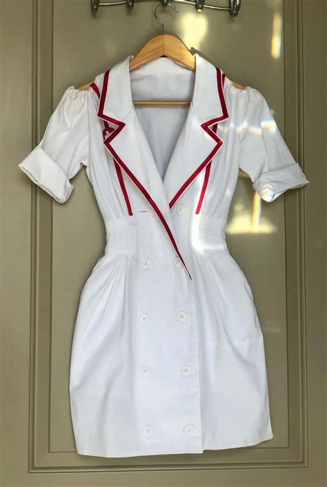 Authentic Elena Gilbert Nurse Costume the Vampire Diaries Cosplay Dress ...