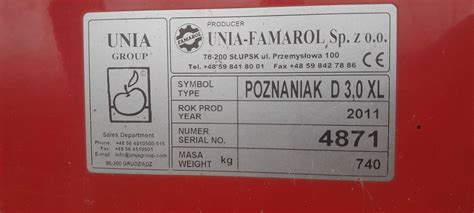 Siewnik unia poznaniak famarol d 3 0 XL Kliszów OLX pl