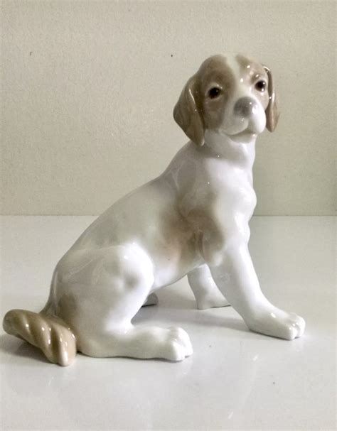 Very Rare Nao By Lladro 1964 Sitting Dog Figurine Spain Etsy