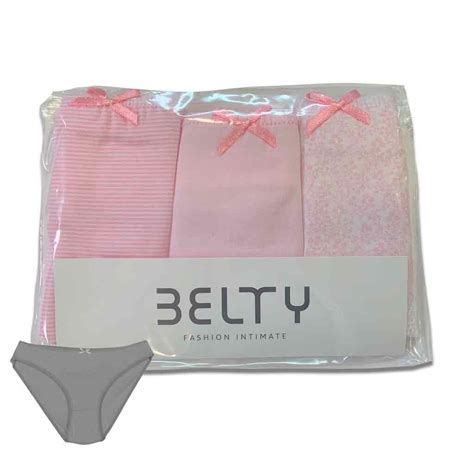 Braga bikini pack algodón elastano Belty