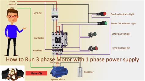 Schematic 220v Single Phase Motor Wiring Diagram 220v Single