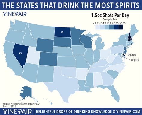 Maps The States That Drink The Most Wine Beer Spirits Vinepair