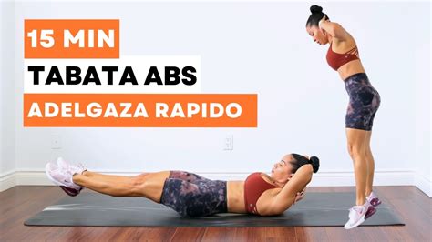 EJERCICIOS Para ADELGAZAR Rapido En CASA TABATA ABS YouTube