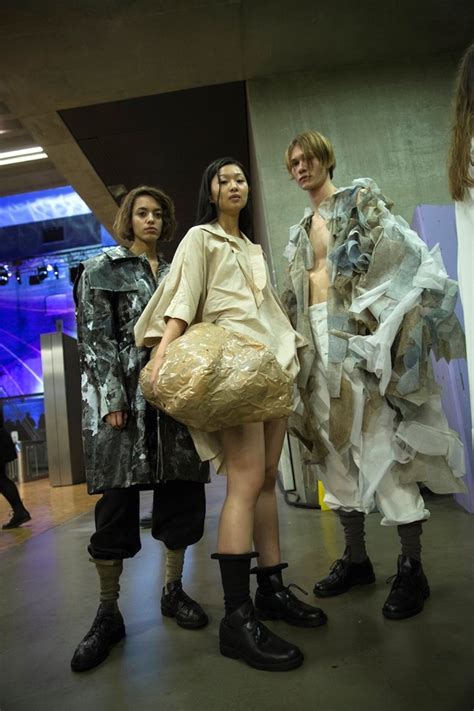 Backstage At The Aw Central Saint Martins Ma Fashion Show Dazed