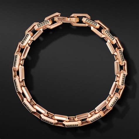 David Yurman Streamline Heirloom Chain Link Bracelet In K Rose