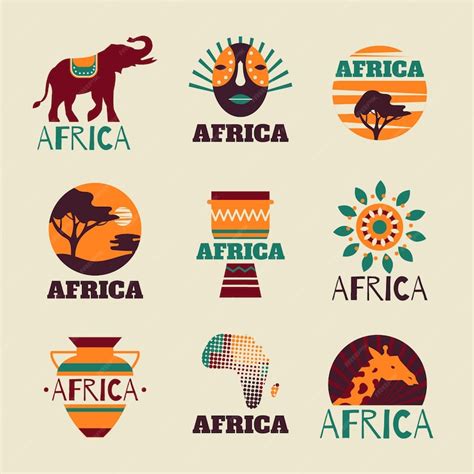 Premium Vector Africa Logo Collection