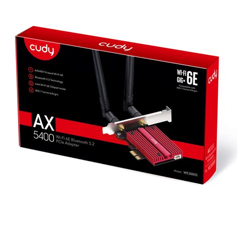 Ax Tri Band Wi Fi E Pcie Adapter Model We S Cudy Wifi G