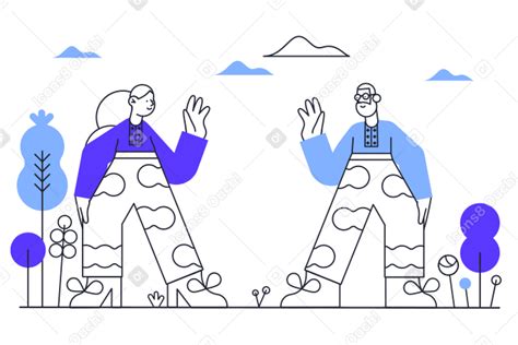 Встреча друзей в PNG, SVG