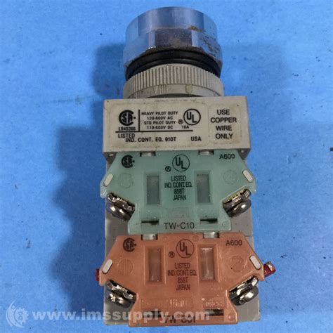 Idec ABW110 BGR Momentary Series Pushbutton TW 1 NO 10 IMS Supply