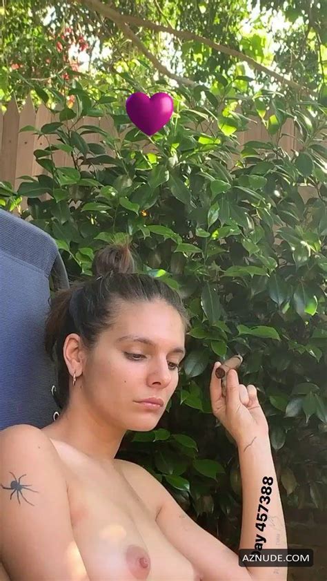 Caitlin Stasey Photographed Naked Smoking A Cigar During Self Isolation AZNude