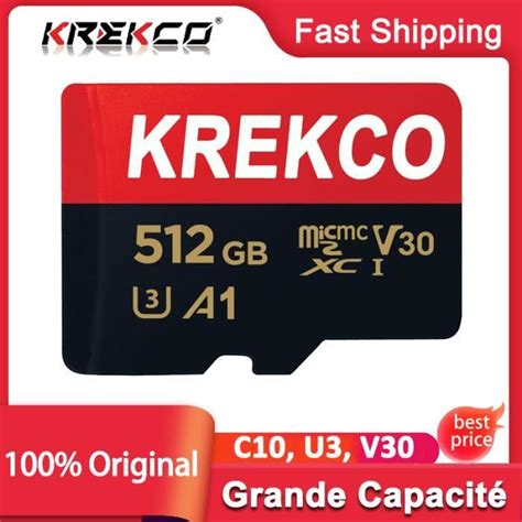 KREKCOcarte Sd 512 Go Adaptateur Carte Micro Sd Pour Telephone