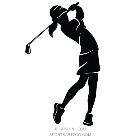 Female Golfer Silhouette Clip Art Golf Golfer Silhouette Clipart Clip