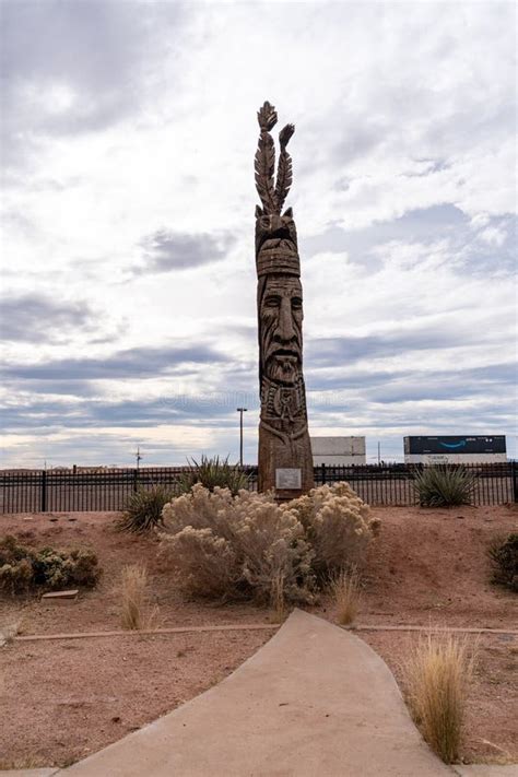 Peter Wolf Toth Trail Of The Whispering Giants Totem Pole In A Park