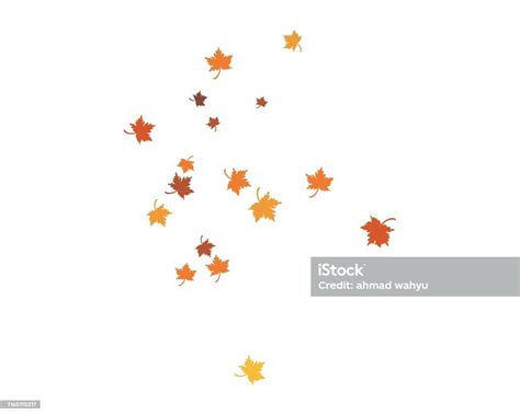 Autumn Leaf Background Template Stock Illustration - Download Image Now ...