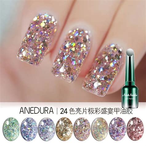 Bright Explosive Glitter Nail Polish Gel Influencers Phototherapy Nail Gel New Super Flash Hot