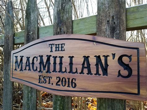 Custom Outdoor Name Signs Custom Wood Cabin Signs Personalized Etsy