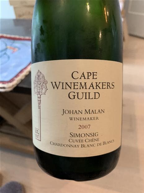 2017 Simonsig Chardonnay Cape Winemakers Guild Cuvée Chêne Blanc de