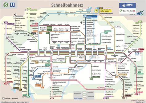 Mvg map - Munich mvg map (Bavaria - Germany)