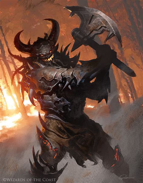 Magic The Gathering Demon Art