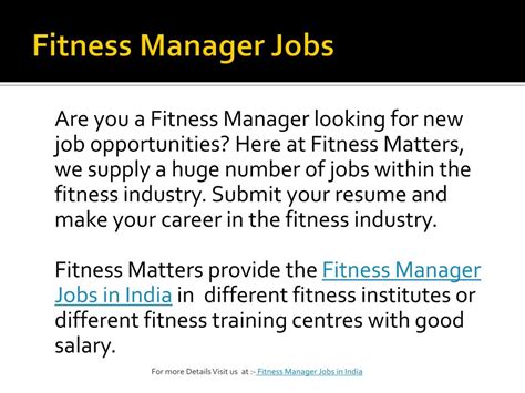 personal fitness training jobs 7