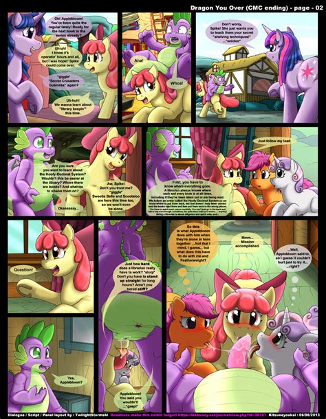 Rule 34 Apple Bloom Mlp Blowjob Blush Comic Dragon You Over