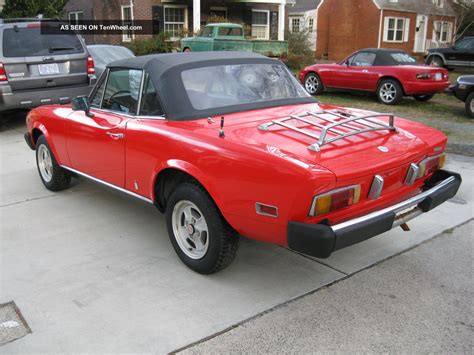 1978 Fiat 124 Spider 61k Interior 1800 Abarth Alfa