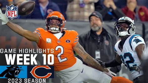 Bears Panthers Score Thursday Night Football Highlights Top Plays