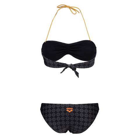 Купальник Arena WOMEN S ARENA TH BIKINI TRIA black multi gold ID цена