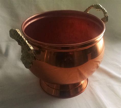 Holland Made Copper Decorative Pot Bellied Container With Etsy