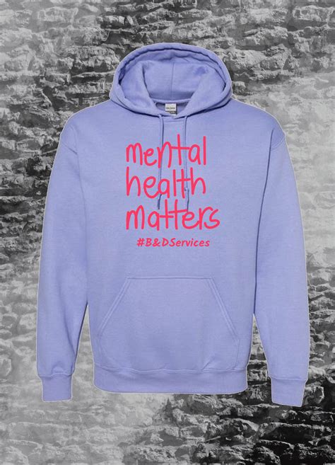 Mental Health Matters Hoodie (Violet & Orchid Color)