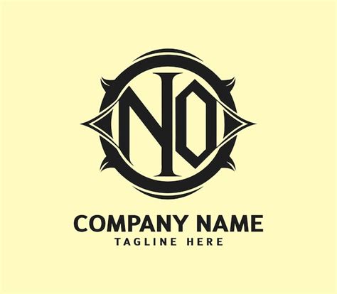 No Modern Monogram Logo Premium Ai Generated Vector