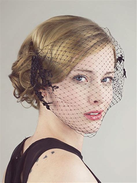 2017 Beautiful Veil Black Birdcage Veils Face Veiled Wedding Hair