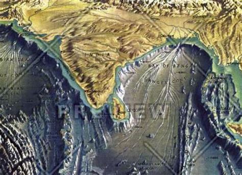 Indian Ocean Floor Topography Map