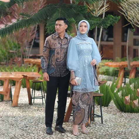 Baju Couple Pasangan Kondangan Baju Batik 1 Set Terbaru Baju Pesta