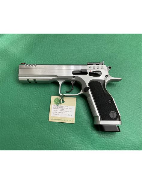 Pistola Semiautomatica Tanfoglio Stock III Pro Silver 2023 Calibro 9x21