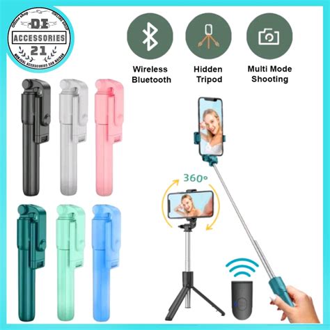 Jual Tongsis Tripod R1 Bluetooth 3 In 1 Remote Holder Handphone