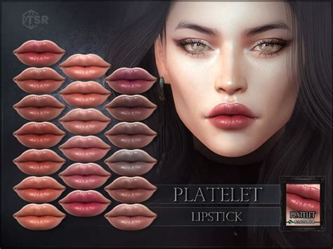 RemusSirion S Platelet Lipstick In 2024 Sims 4 Sims 4 Cc Makeup