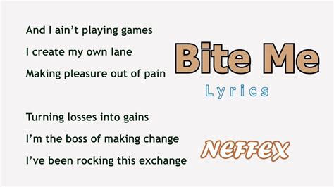 Neffex Bite Me Lyrics Youtube