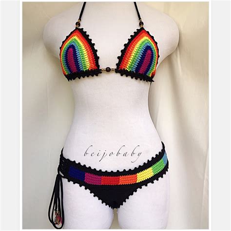 Rainbow Bikini By Beijobaby On Etsy