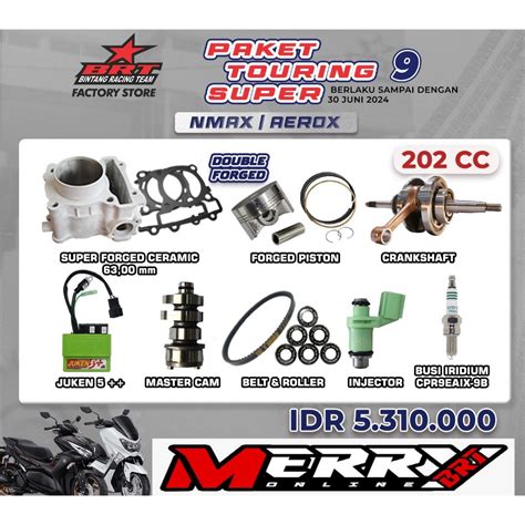 Jual Touring Super 9 BRT Bore Up Nmax Old Aerox All New Nmax All New