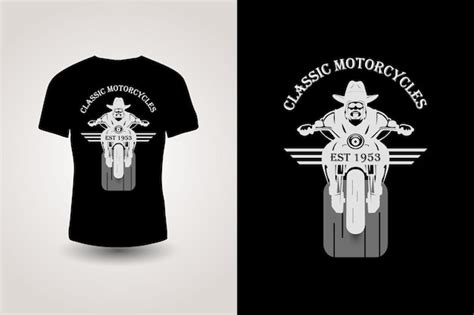 Premium Vector Classic Motorcycles T Shirt Design