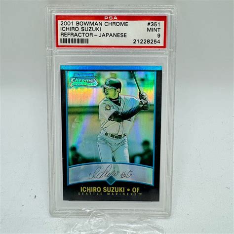 Yahooオークション Psa9 2001 Bowman Chrome Ichiro Refractor イチ