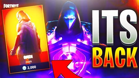 Fortnite Omen Skin Is Back Item Shop Update August 20 Fortnite Battle Royale Youtube