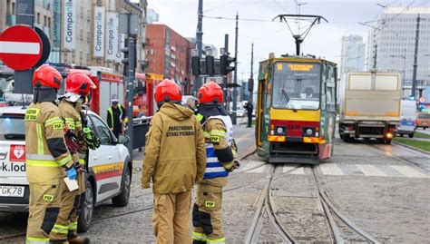 Łódź Zderzenie dwóch tramwajów Wielu rannych Wydarzenia w INTERIA PL