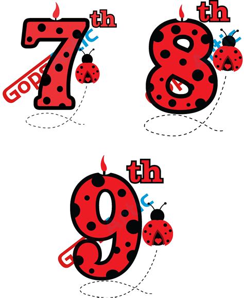 Ladybug Plus Numbers Svgdxfpng Files Etsy