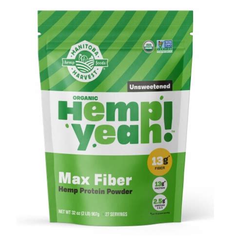 Manitoba Harvest Organic Hemp Pro Fiber Plant Based Protein Supplement 2 Lb Harris Teeter