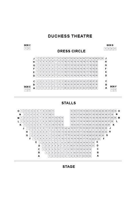 Duchess Theatre Seating Plan - The Play That Goes Wrong - London Box Office