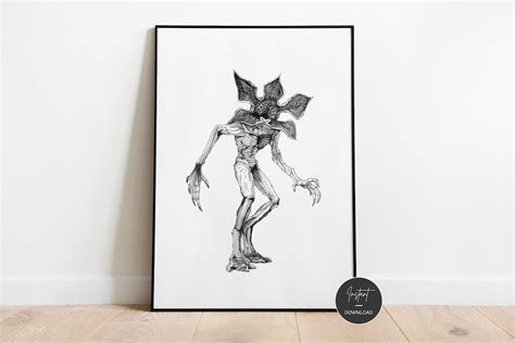 Demogorgon Print Demogorgon Drawing Demogorgon - Etsy